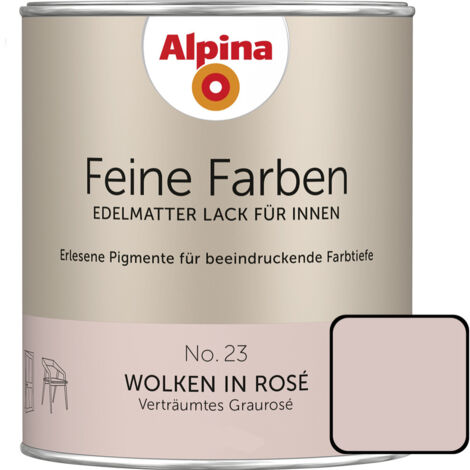Alpina Feine Farben Lack No. 23 Wolken in Rosé  graurosé edelmatt 750 ml Buntlacke