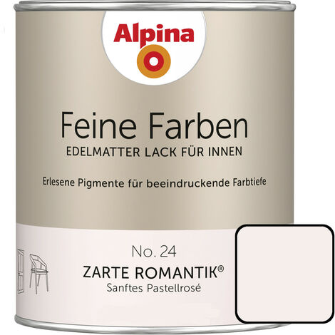 Alpina Feine Farben Lack No. 24 Zarte Romantik 750ml Sanftes Pastellrosé, edelmatt Buntlacke