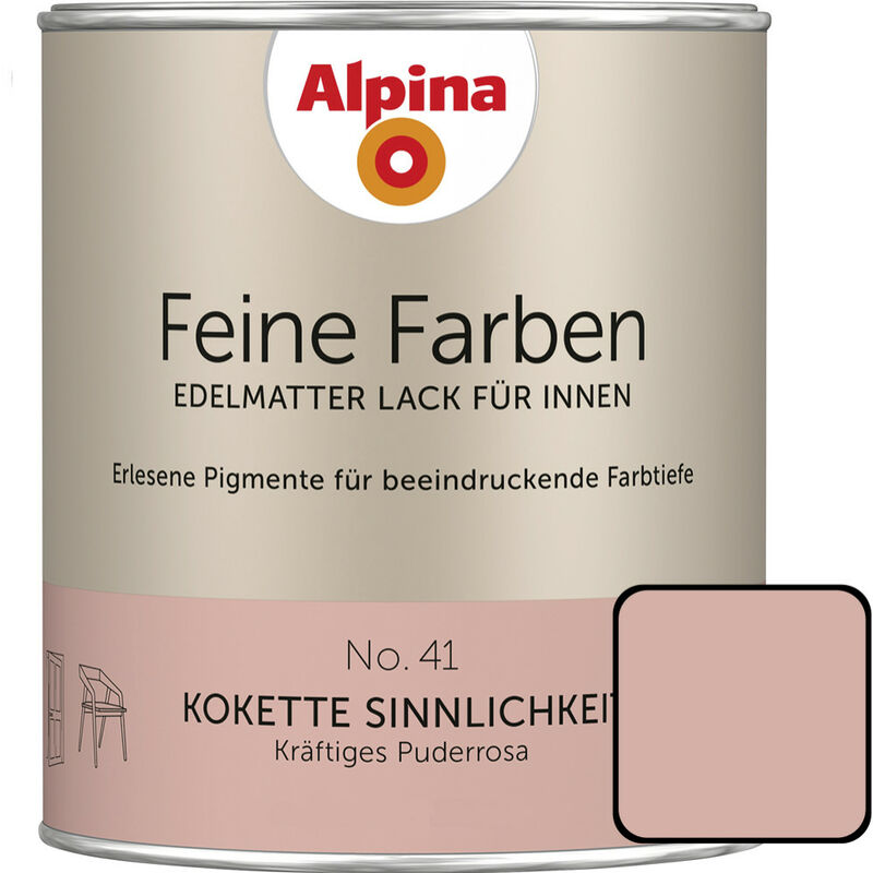 Alpina - Feine Farben Lack No. 41 Kokette Sinnlichkeit puderrosa edelmatt 750 ml Buntlacke