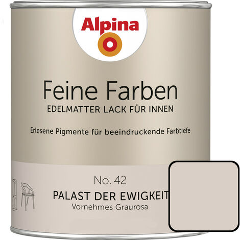 Alpina Feine Farben Lack No. 42 Palast der Ewigkeit 750ml Vornehmes Graurosa, edelmatt Buntlacke