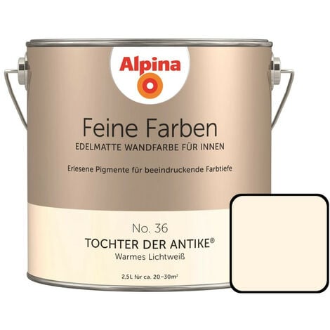 Alpina Feine Farben No. 36 Tochter der Antike 2,5 L warmes lichtweiß edelmatt Wandfarbe