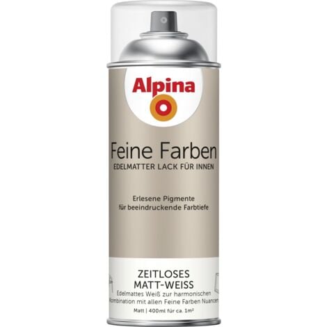 Alpina Feine Farben Sprühlack Matt-weiß edelmatt 400 ml Sprühlacke