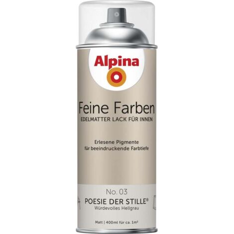 Alpina Feine Farben Sprühlack No. 03 Poesie der Stille  hellgrau edelmatt 400 ml Sprühlacke