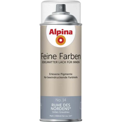 Alpina Feine Farben Sprühlack No. 14 Ruhe des Nordens  graublau edelmatt 400 ml Sprühlacke