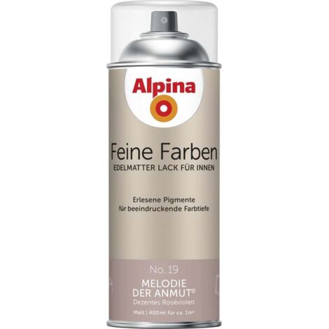 Alpina Feine Farben Sprühlack No. 19 Melodie der Anmut  roséviolett edelmatt 400 ml Sprühlacke