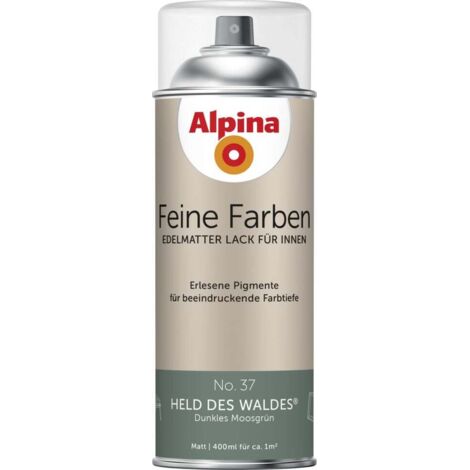 Alpina Feine Farben Sprühlack No. 37 Held des Waldes  moosgrün edelmatt 400 ml Sprühlacke