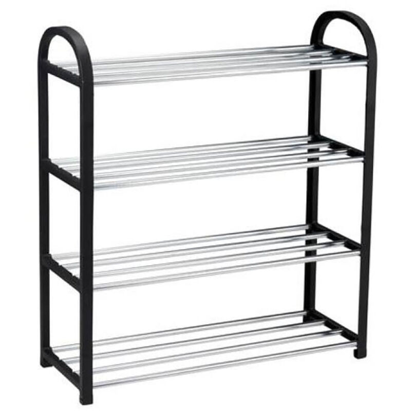 Alpina - meuble chaussure - meuble rangement chaussure 4 niveaux - meuble a chaussure 50X18,5X57 cm - meuble à chaussures pour 16