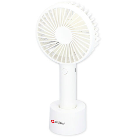 ALPINA Mini-Ventilator, 1200 mAh, USB, weiß