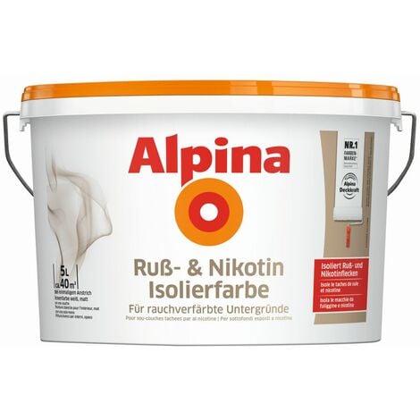 Alpina Nikotinsperre 5 l weiß matt Isolierfarbe Innenfarbe
