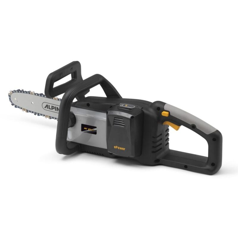 Alpina - acs 20 Li kit tronçonneuses sans fil, moteur à induction 700W, guide 25cm, batterie stiga ePower 20V 4Ah, poids léger 3.08kg