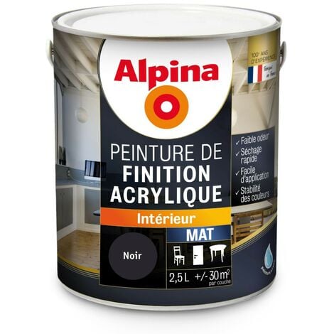 Alpina Peinture de Finition Acrylique - Intérieur - Mat - 2,5L