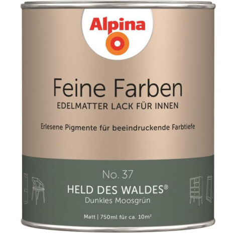 Alpina Peinture fine Laque color&233e H&233ros de la for&234t mat 750ml