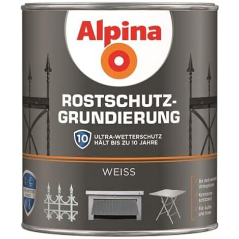 ALPINA Rostschutz-Grundierung, weiß, 750ml