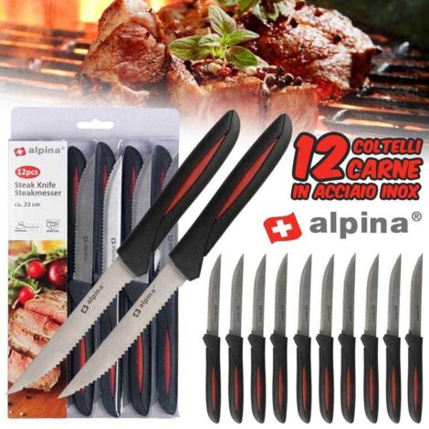 alpina Set di coltelli da bistecca (12 pezzi)
