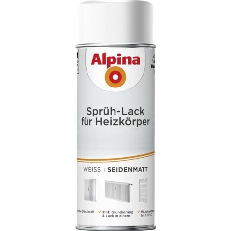 Alpina Sprühlack für Heizkörper 400 ml weiß seidenmatt Sprühlacke