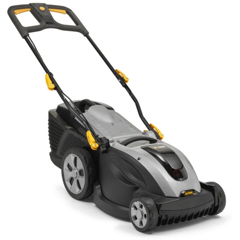 AL2 3848 Li Kit - Tondeuse à Gazon Sans Fil 48V - Largeur de Coupe 38 cm - Bac de Ramassage 40 l - Moteur Sans Brosse - Alpina