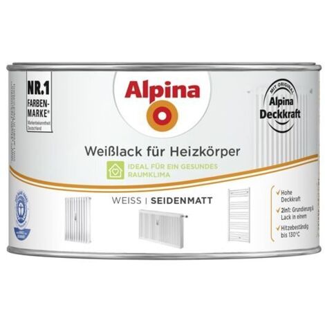 ALPINA Weißlack, für Heizkörper, seidenmatt, 300ml