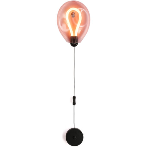 ALPINALUZ  Aplique de LED Bulla de Vidrio Colores 8W 3000K "PULIDA"