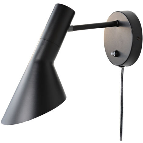 ALPINALUZ  Aplique de Pared con Cable y Enchufe "OSLO" E27