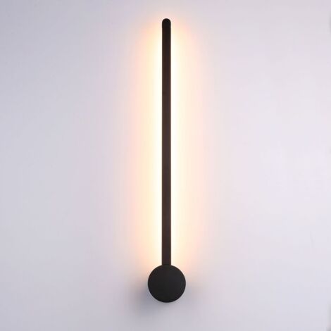 ALPINALUZ  Aplique de pared minimalista lineal "LOGAN" 10W - Rotatorio 360º Blanco Cálido 2700K LED 60cm