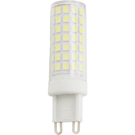 ALPINALUZ  Bombilla LED G9 Tubular 6W 3000K - Luz Cálida 220-240V AC, Eficiencia y Durabilidad