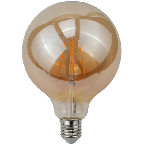ALPINALUZ  Bombilla Retro Vintage globo filamento espiral E27 G125 8W