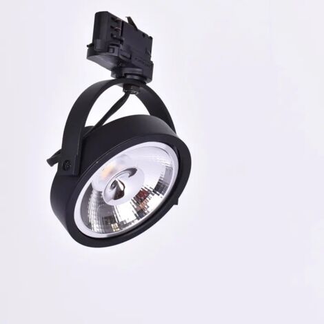 ALPINALUZ Foco proyector LED para carril trifásico, compatible con bombilla AR111 GU10