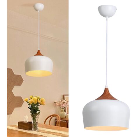 ALPINALUZ  Lámpara Colgante de Techo Moderna Madera"SLEEK"-E27