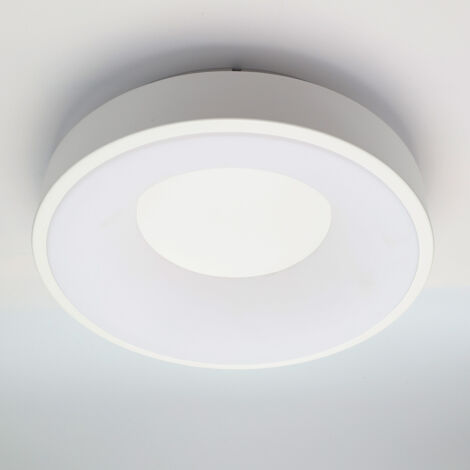 ALPINALUZ Plafón LED Circular Aluminio Blanco Ø30 Cm 28W Blanco 3000K-4000K-6000K