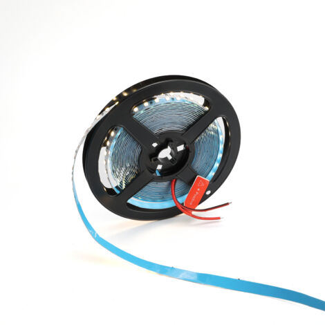 ALPINALUZ  TIRA LED 24V DC-50W-10W/m-Ancho 8mm-120 LEDs SMD2835/metro-18W/m-Monocolor-Corte cada 5cm-IP20-5 metros Blanco Neutro 4000K