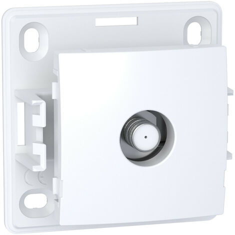 Alréa - embase + enjoliveur prise SAT - type F - 500mA téléalim - blanc polaire (ALB61312P)