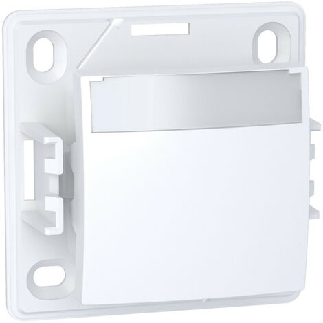 Alréa, Poussoir a fermeture porte-etiquette sans lampe, blanc polaire (ALB61062P)