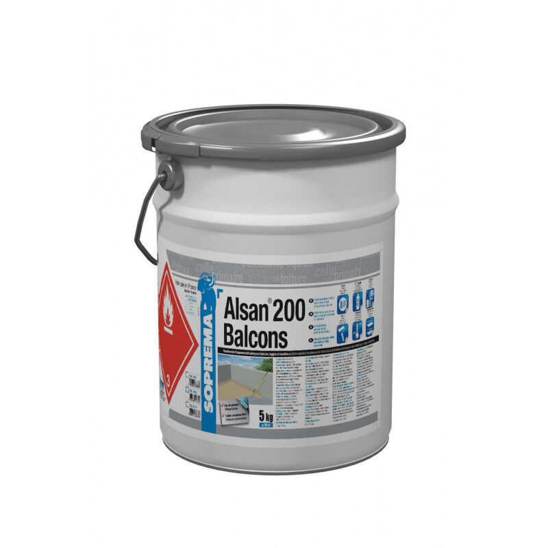 Résine pu pour imperméabilisation de balcons - alsan® 200 balcons RAL1001 - 5kg