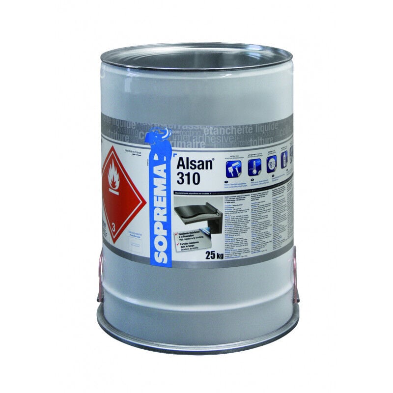 Résine pu pour l'étanchéité liquide non circulables - alsan® 310 RAL7040 - 25kg