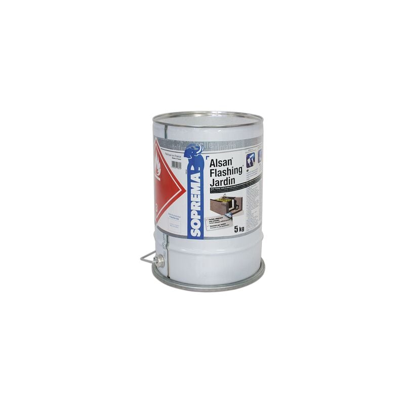 Résine d'étanchéité alsan flashing jardin - seau de 5 Kg Soprema