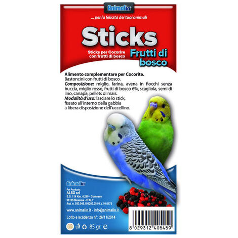 ALSO STICKS COCORITE FRUTTI DI BOSCO 85GR