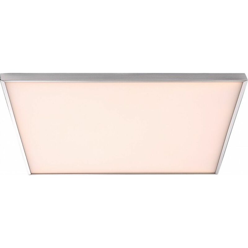 Image of Globo - Alta qualità della luce di soffitto del led nickel satinato opale acrilico satinato 16W savinja 41622D1