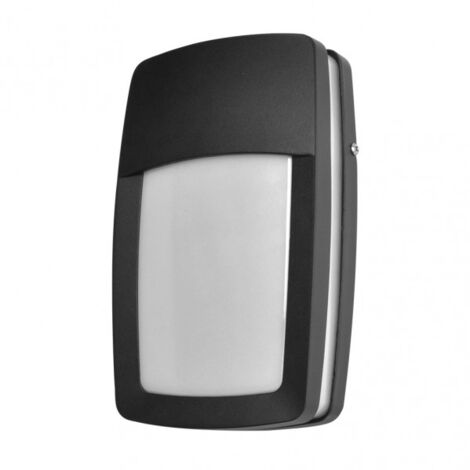 Altair lampada da parete per esterni alluminio 1xe27 nero ip44 8,5x30,5x30,5x18,5 cm