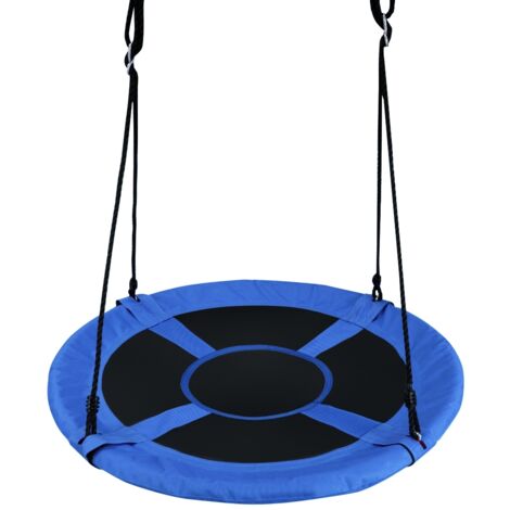 Altalena a nido per bambini in tessuto da giardino Nido Altalena 100CM 150KG Blu