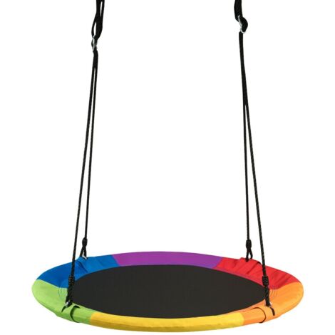 Altalena a nido per bambini in tessuto da giardino Nido Altalena 100CM 150KG Colorato