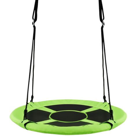 Altalena a nido per bambini in tessuto da giardino Nido Altalena 100CM 150KG Verde