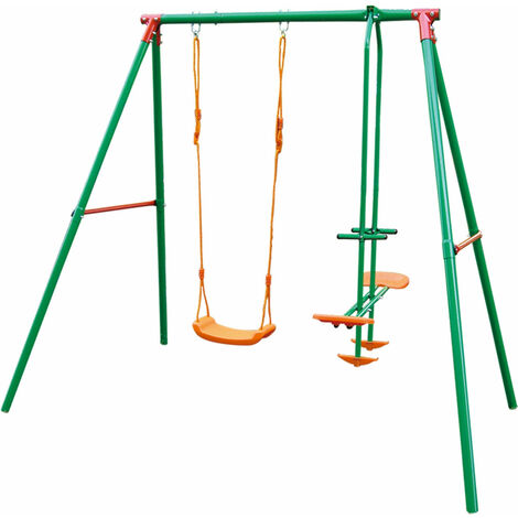 Altalena da Giardino 1 Posto con Cavallina 156x206x196h Bauer