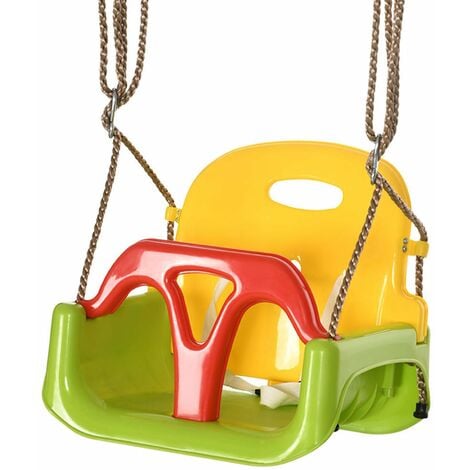 3-in-1 Altalena per Neonati e Bambini 40x43x33 Dondolo da Giardino