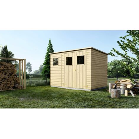 Altanka – Abri de jardin en bois 4,86 m² – Dimensions 2,70x1,80 m – Hauteur 1,95 m – Panneaux préfabriqués – Toit monopente