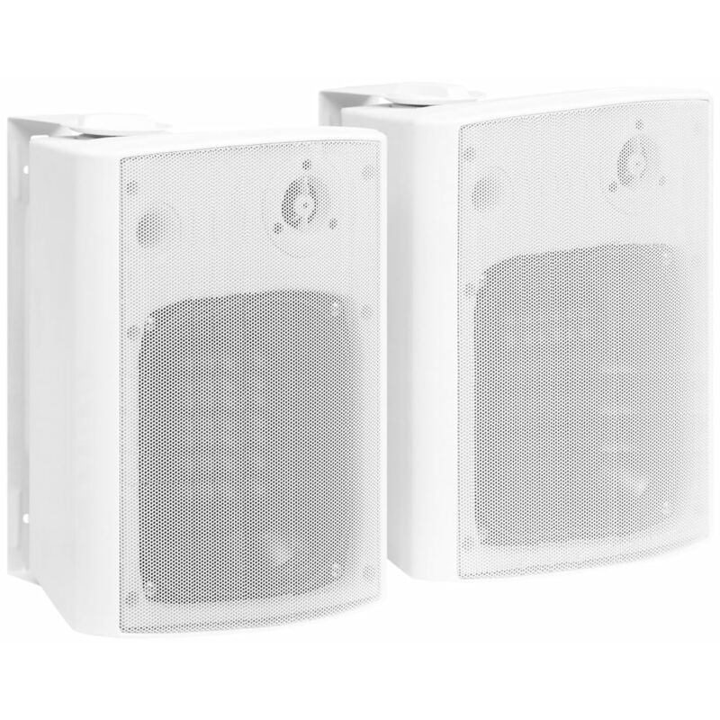 

Altavoces estereo de pared 2 uds blanco interior/exterior 120 W