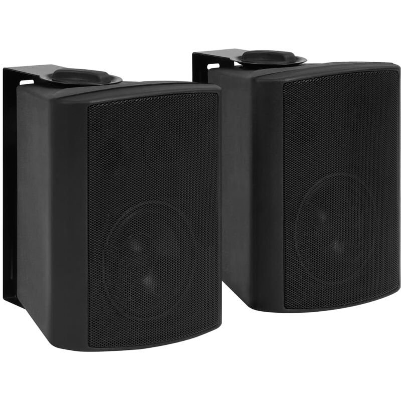 

vidaXL Altavoces estéreo de pared 2 uds negro interior/exterior 80 W - Negro