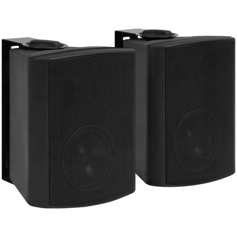 

Altavoces estéreo de pared 2 uds negro interior/exterior 100 W - Negro - Vidaxl