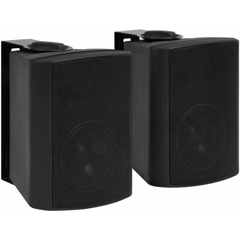 

Altavoces estereo de pared 2 uds negro interior/exterior 80 W