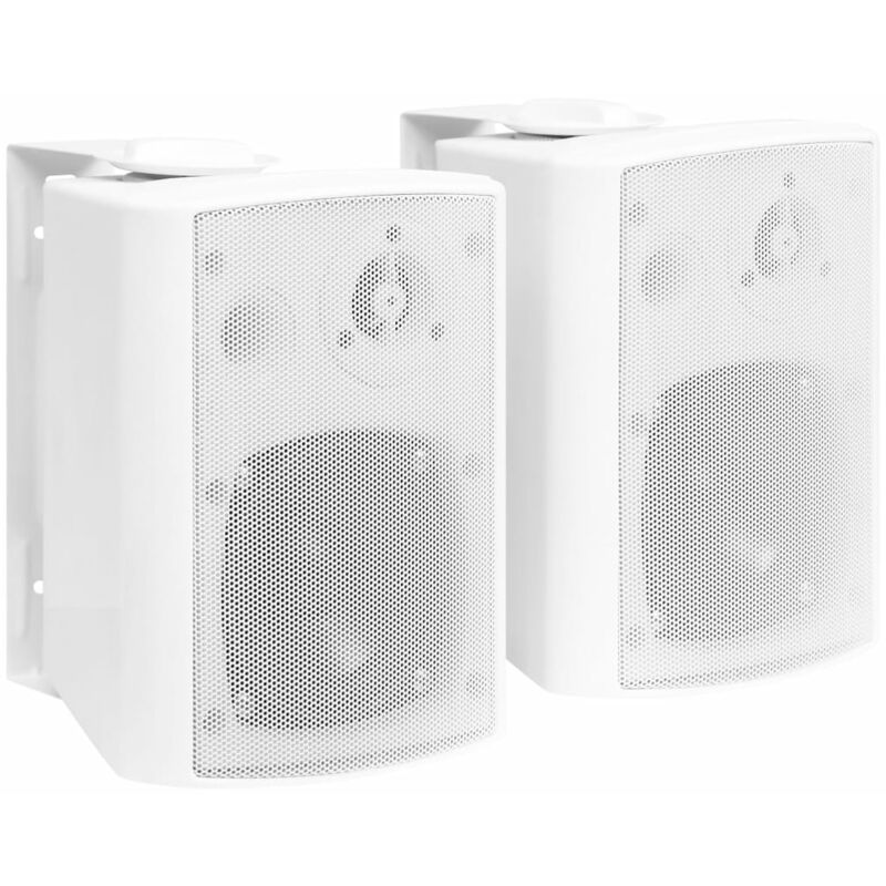 

Altavoces estéreo de pared 2 uds blanco interior/exterior 80 W - Blanco