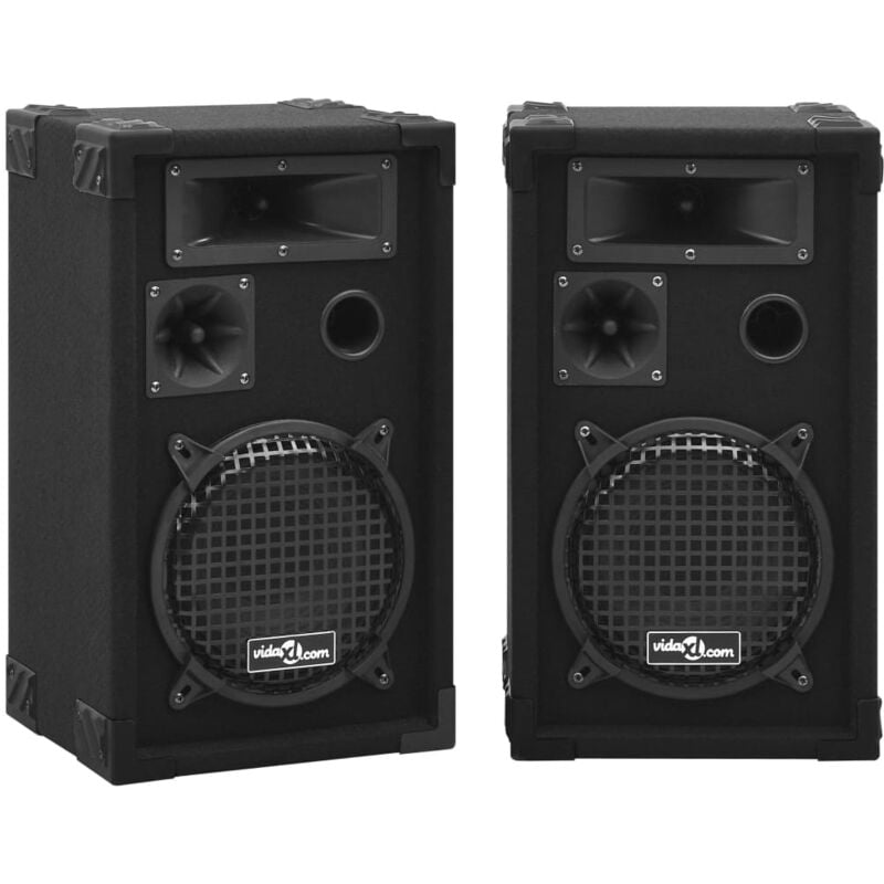 

vidaXL Altavoces pasivos escenario profesional hifi 2 uds 800 W negro - Negro